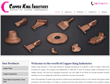 Tablet Screenshot of copperkingind.com